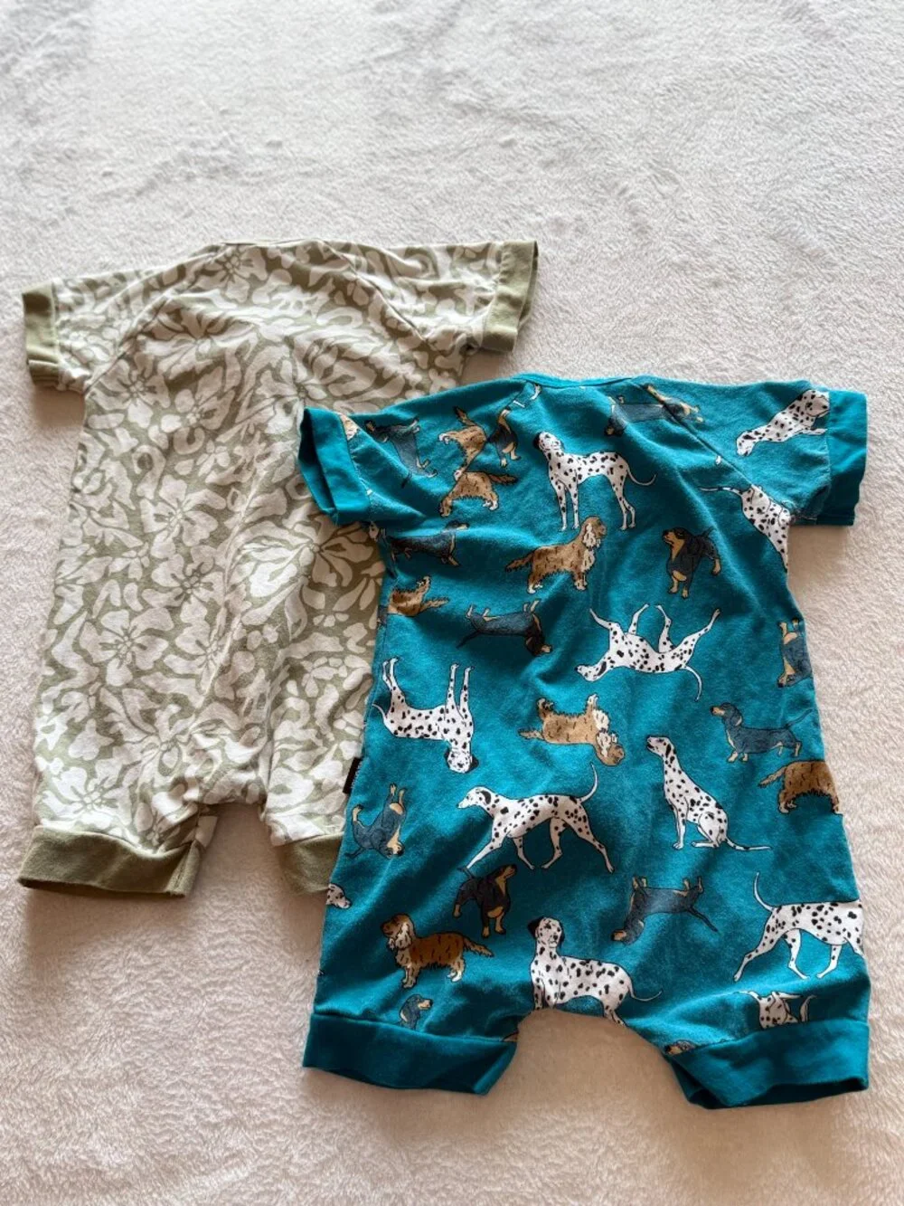 Bonds Wondersuit Short Sleeve Rompers Set of 2 Baby Unisex Size 6-12 months